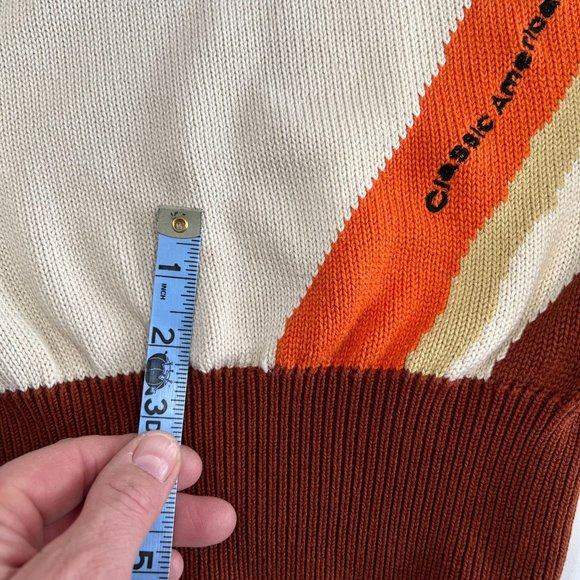 Phat Farm XXL Sweater Mountain Climber Beige Yellow Orange Baggy Pullover HipHop - Picture 11 of 16